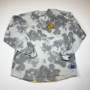 2024 Cinderella Disney Gray and Gold Sweatshirt Tie Dye